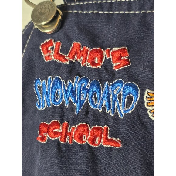 VTG Baby Toddler Sesame Street Elmo Fleece Lined Warm Overalls 18 Months Unisex - Picture 4 of 13